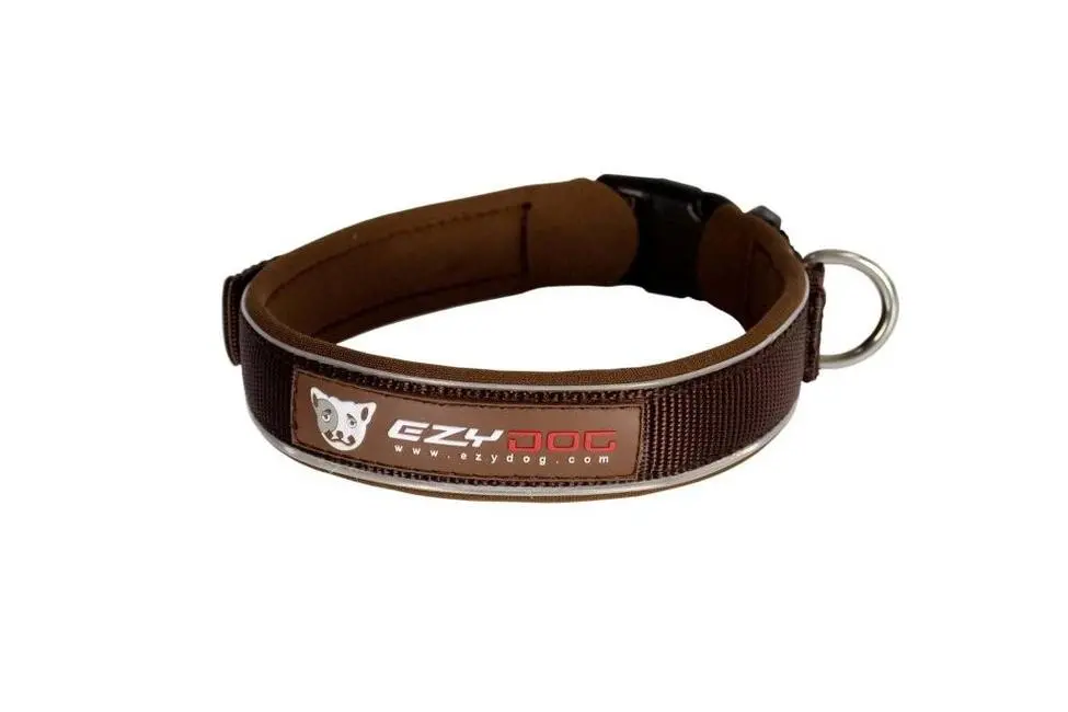EzyDog Neopren Halsbånd XXXL Chokolade 70-75 cm